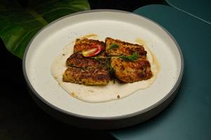 Grilled Fish In Cauliflower Puree