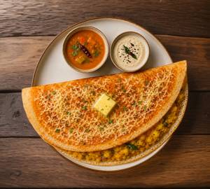 Butter Cheese Masala Dosa [Serves 1]