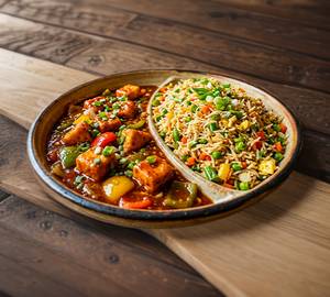 Chilli Paneer Rice Bowl