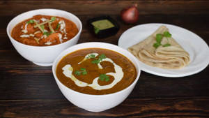 Tawa Chaap [Half] With Dal Makhani [Half] And 6 Rumali Roti       