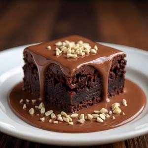 Nutty Brownie with Chocolate Sauce  ( Buy 1 Get 1 Free )