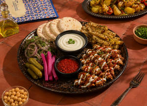 Spicy Chicken Shawarma Platter
