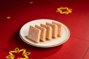 Strawberry Kaju Katli