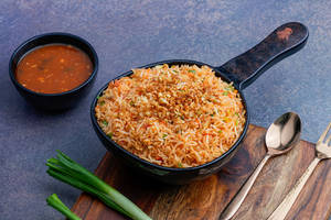Veg Burnt Garlic Fried Rice