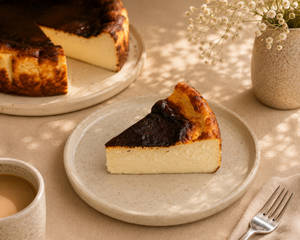 Basque Cheesecake Slice