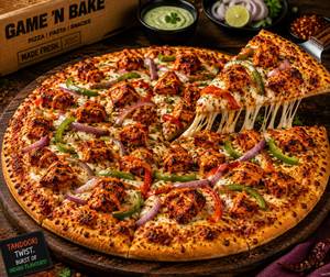 Chicken tandoori pizza
