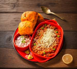 Cheese pav bhaji