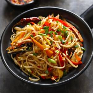 Golden Chilly Garlic Noodles