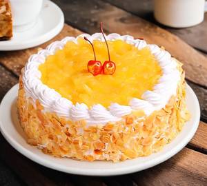 Eggless Pineapple Cake
