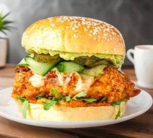 Cheese Aloo Tikki Burger