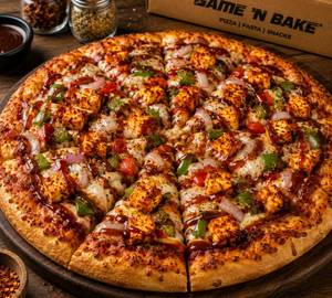 Barbeque paneer pizza