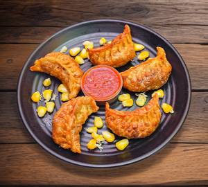 Corn cheese fried momos
