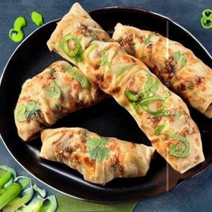 Chilli mushroom paratharoll