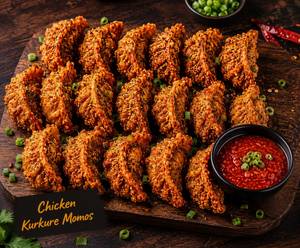 Chicken kurkure momos