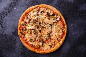 Corn And Mushroom Pizza