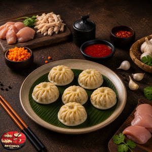 Classic Chicken Momos Steamed 6 Pcs