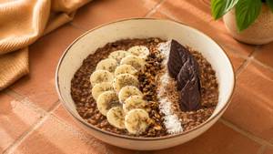 Chia Choco Banana Oats Porridge