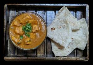 2 Rumali Roti withPaneer butter Masala