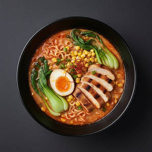 Chicken Spicy Miso Ramen Soup