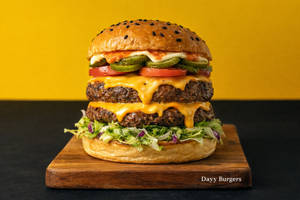 Twin Patty Lamb Cheese Bomb Burger