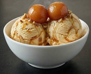 Ice Cream With Gulab Jamun