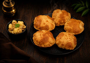 Rajgira Puri Bhaji ( Fasting )