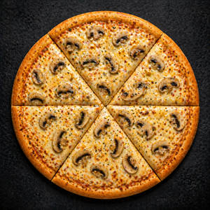 Creamy Mushroom Cheese Pizza [8 inches]
