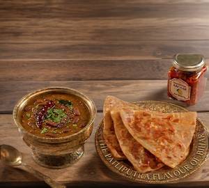 Homemade Rajma With 3ps paratha 