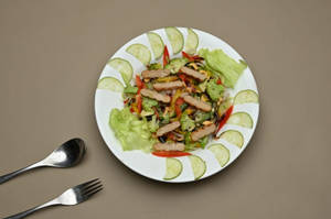 Smoked Chicken With Saute Veggies