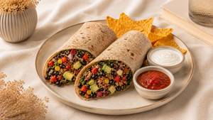 Mashed Avocado Quinoa Wrap