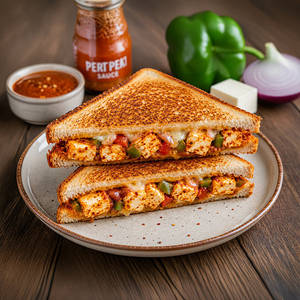 Hot Peri Peri Cottage Cheese Sandwich