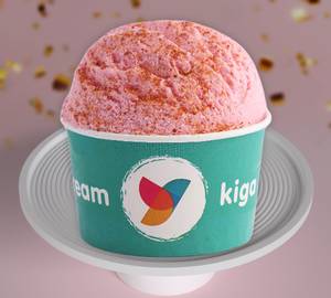 Pink guava ice cream