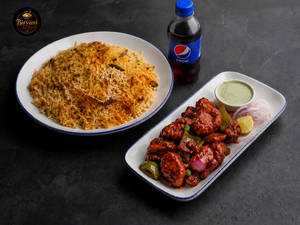 Biryani Rice + Chilli Chicken + Pepsi (250 Ml)