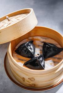 Jain Cottage Cheese Charcoal Dumpling