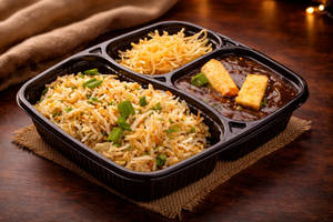 Veg Fried Rice With Paneer Chilli