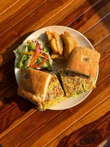 Masala Omelette Sandwich