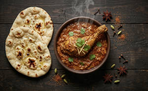 Chicken Masala With Baby Naan(2pcs)