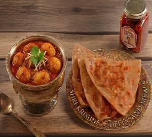 Dum Aloo Paratha Meal