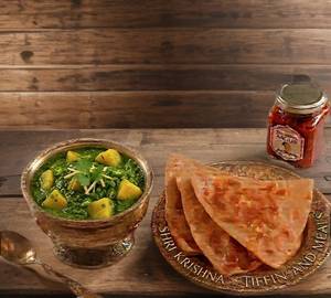 Aloo Palak Paratha Meal
