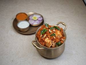 Ghee Roast Paneer Biryani