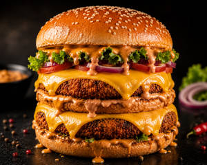 Double Patty Cheese Overload Burger
