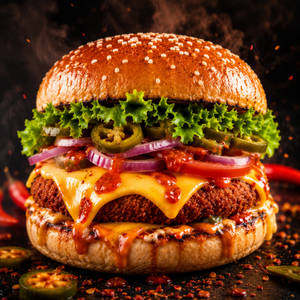 Mr Spicy Chilli Cheese Burger