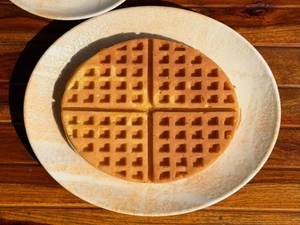 Classic Waffle With Melted Butter & Honey