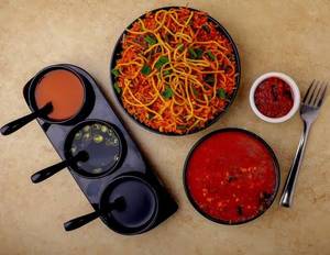 Veg Triple Schezwan Fried Rice