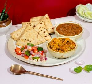 Kadai Mushrooms Ghee Phulka Bento Box