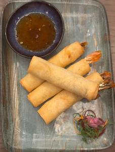 Crispy Prawns Almond Roll