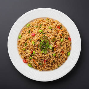 Veg Hibabchi Edamame Fried Rice