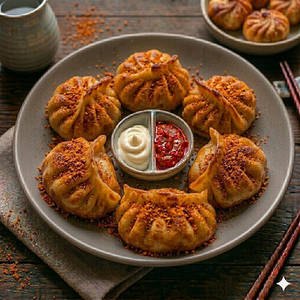 Chicken Peri Fried Momos [6 Pieces]