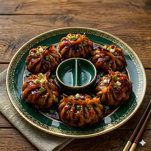 Chicken Manchurian Fried Momos [6 Pieces]