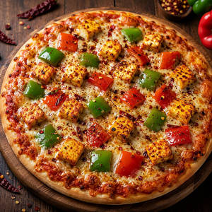 Spicy Paneer Pizza Cheese Burst